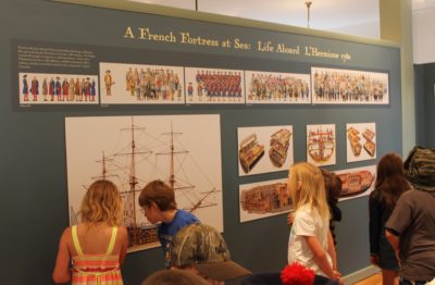 Adams School students view the 2015 Hermione exhibit. Photo 2015