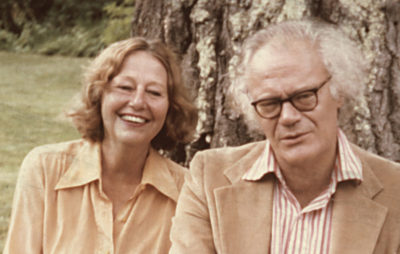 Elizabeth Hardwick, writer, and Robert Lowell, poet, in 1977