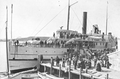 City of Richmond steamboat at the Castine Wharf
