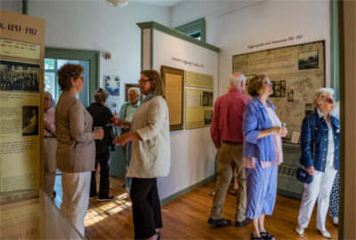 Community members attend the open house in 2017.