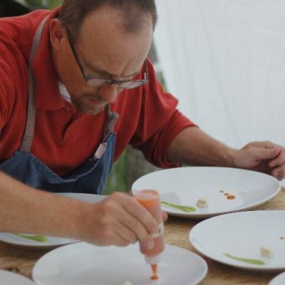 Chef Tom Gutow. Photo by Nick Tenney, courtesy of Saltgrass Farm