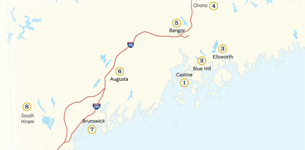 Clark Fitz-Gerald Maine Sculpture Trail map